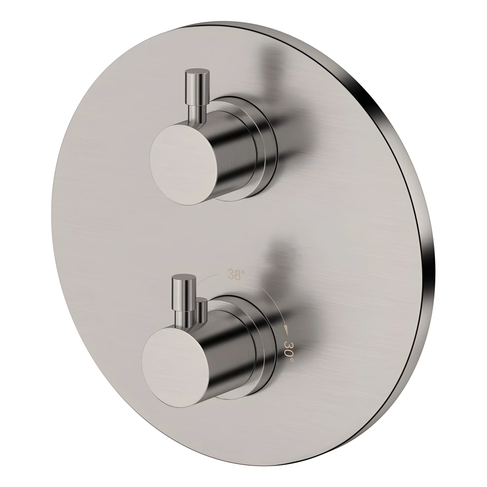 Mitigeur thermostatique mural avec inverseur douchette / douche de tête