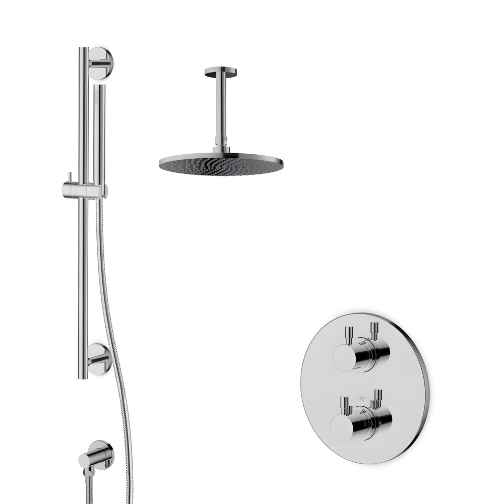 Pack douche encastré thermostatique chromé LOOP 8