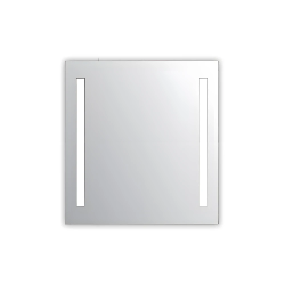Miroir salle de bain VISIO 70x75 cm avec rétroéclairage LED et prises électriques
