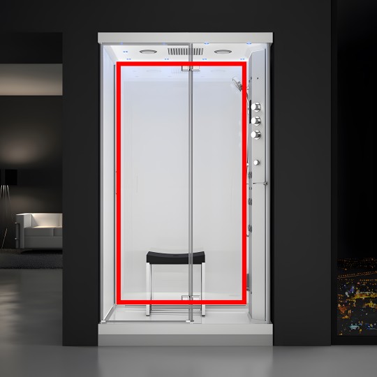 Vitre blanche latérale grande URBAN 120