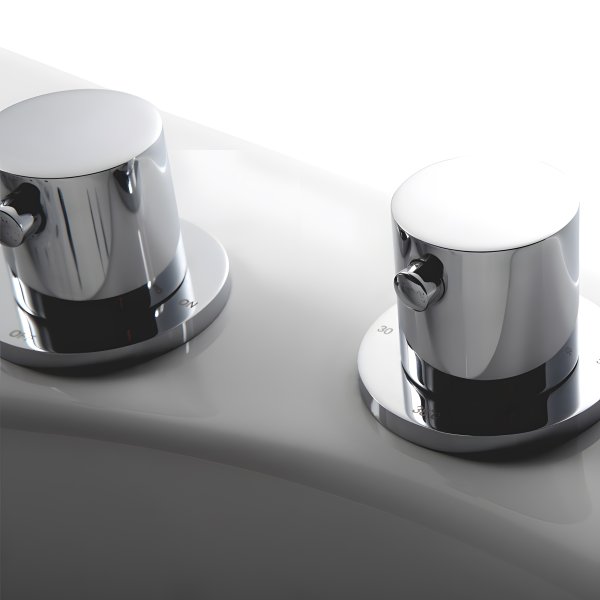 Robinetterie triple ronde balnéo IDYNAMIC / IPOWER