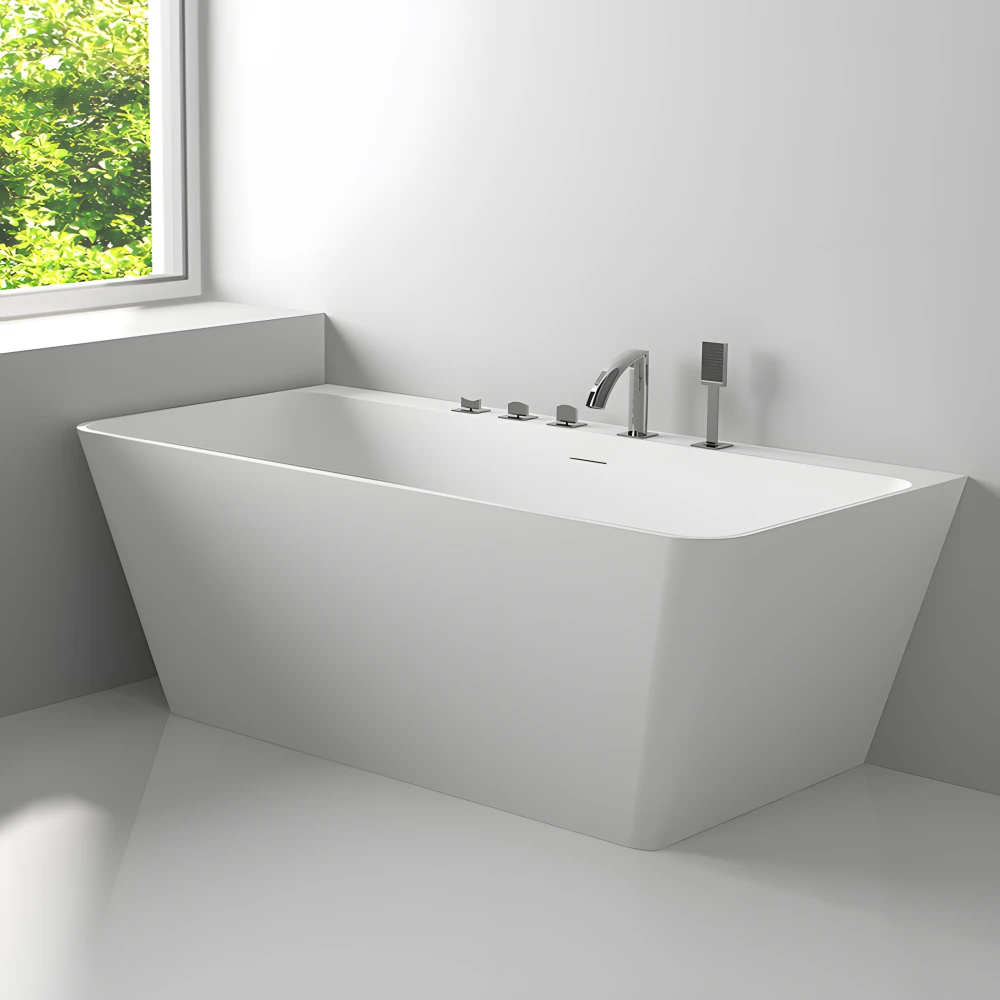 Baignoire semi-ilot LOVE 160 MATE Solid Surface