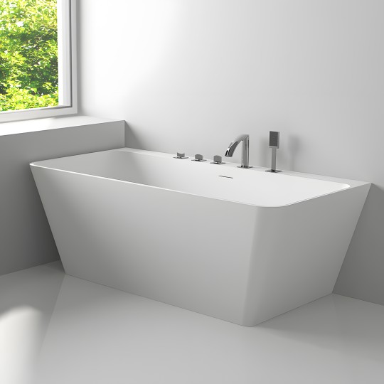 Baignoire semi-ilot LOVE 170 MATE Solid Surface