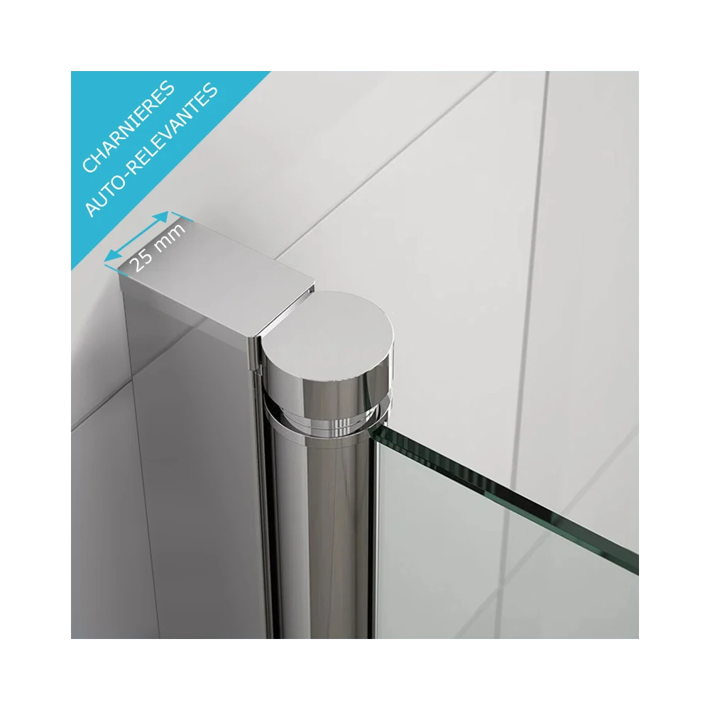 Profilé mural avec système de charnière auto-relevante