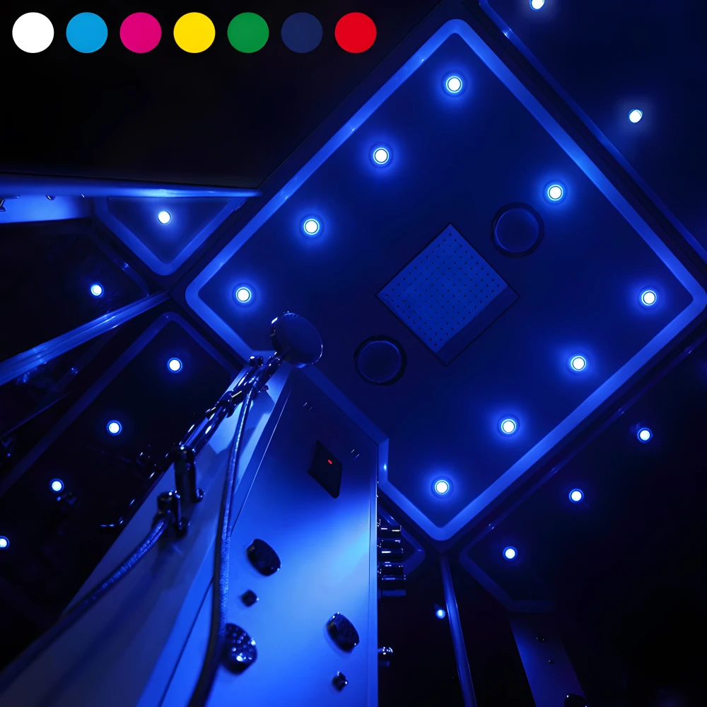 Spots de Chromothérapie LED ICOLOR+ (choix de la couleur et réglage de l'intensité)