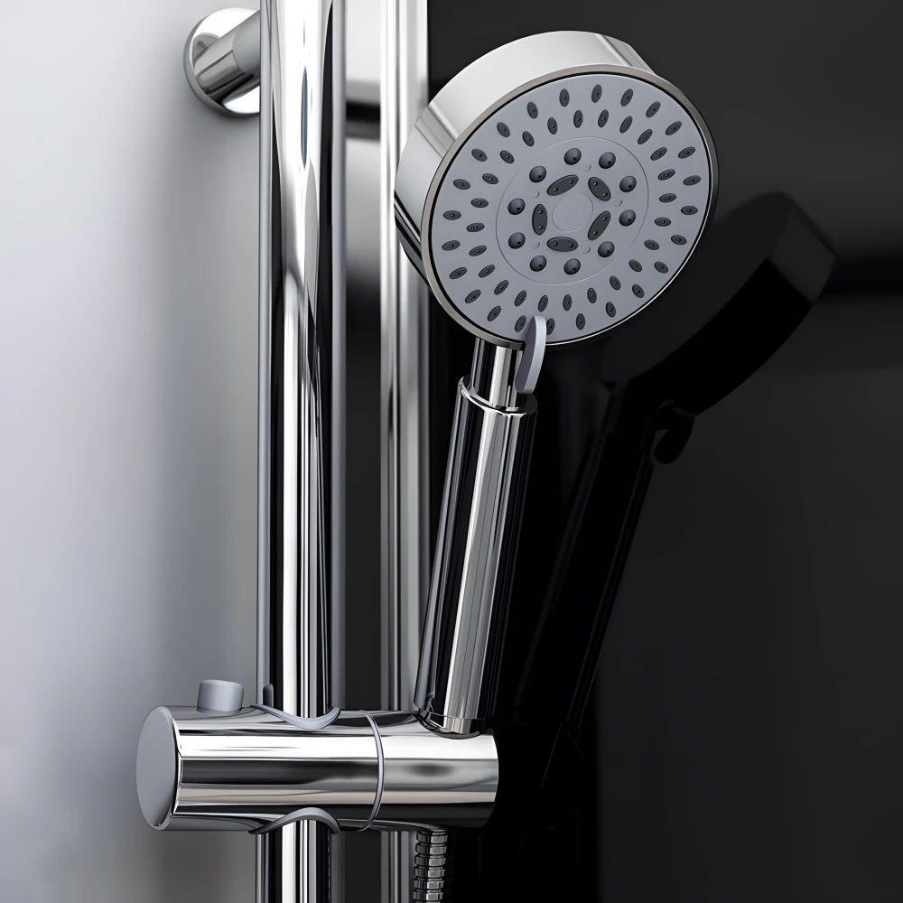 Douchette avec support ajustable en hauteur et inclinaison