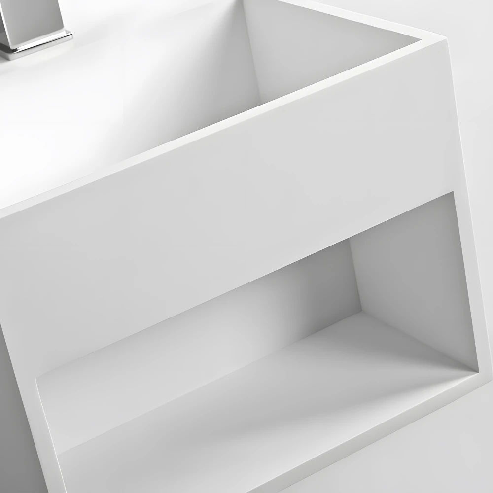 Compartiment de rangement sous la vasque