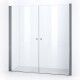 Portes de douche battantes ELBA 195 cm