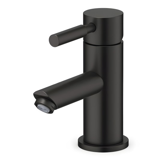 Robinet mitigeur noir mat pour lavabo