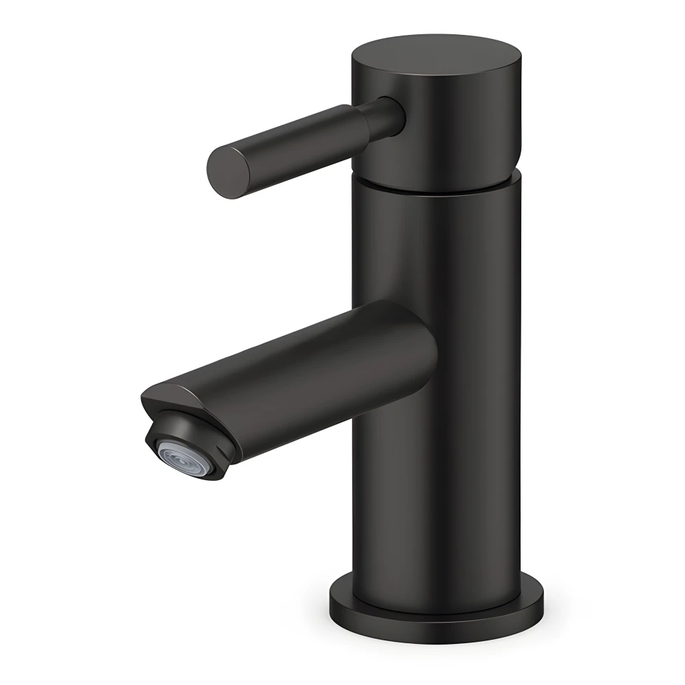 Robinet mitigeur noir mat pour lavabo