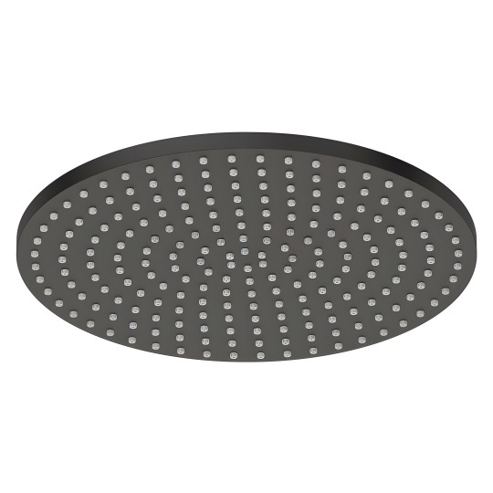 Pomme de douche en laiton noir mat