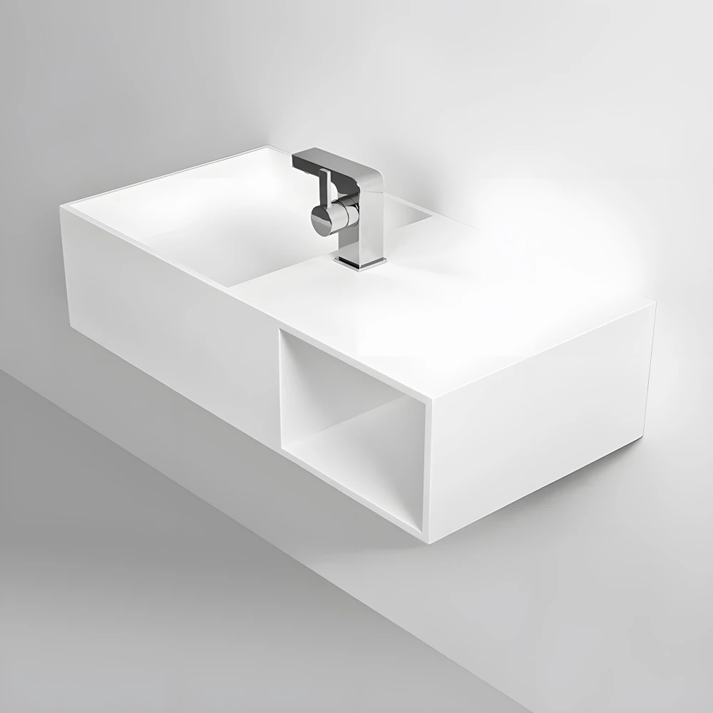 Vasque KUBE 80 en Solid Surface