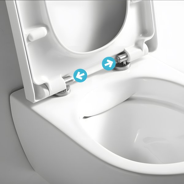 Charnières en inox declipsables