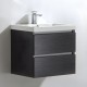 Meuble salle de bain 60 cm CITY gris