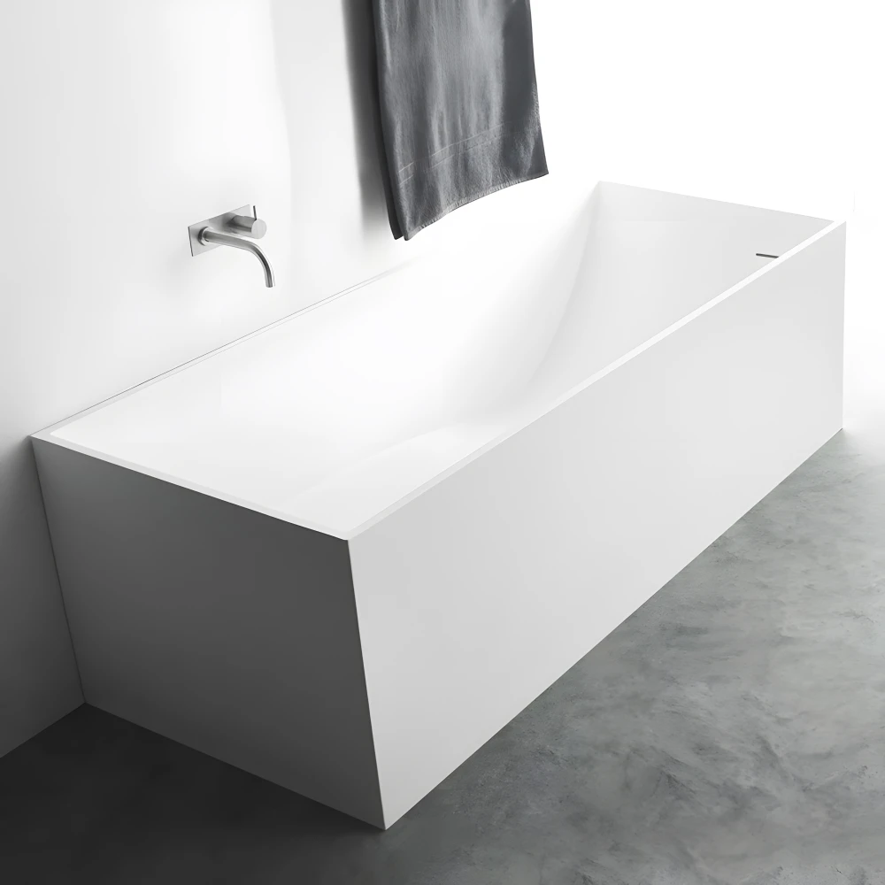 Baignoire ilot SQUARE 160 Solid Surface