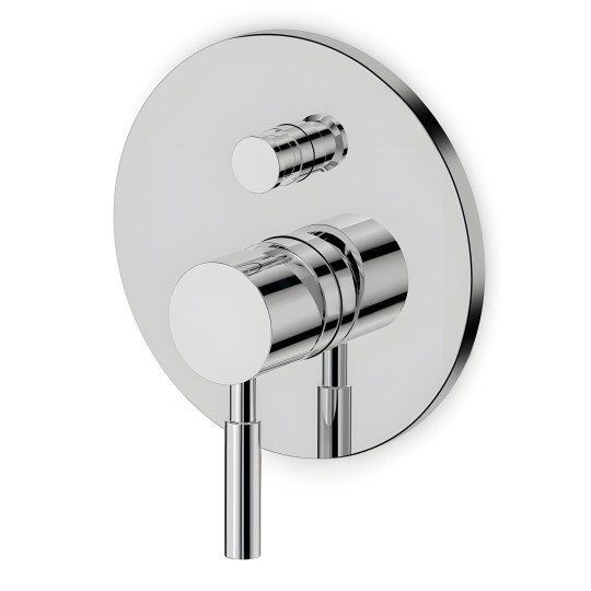 Robinet mitigeur mural 2 sorties pour douche