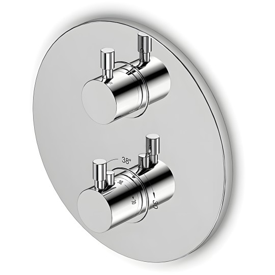 Mitigeur thermostatique mural 3 sorties pour douche