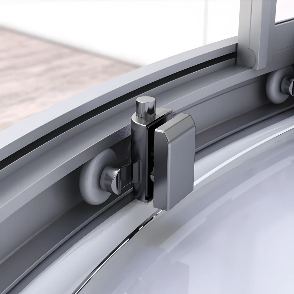 Roulettes doubles en téflon montées sur roulements à bille