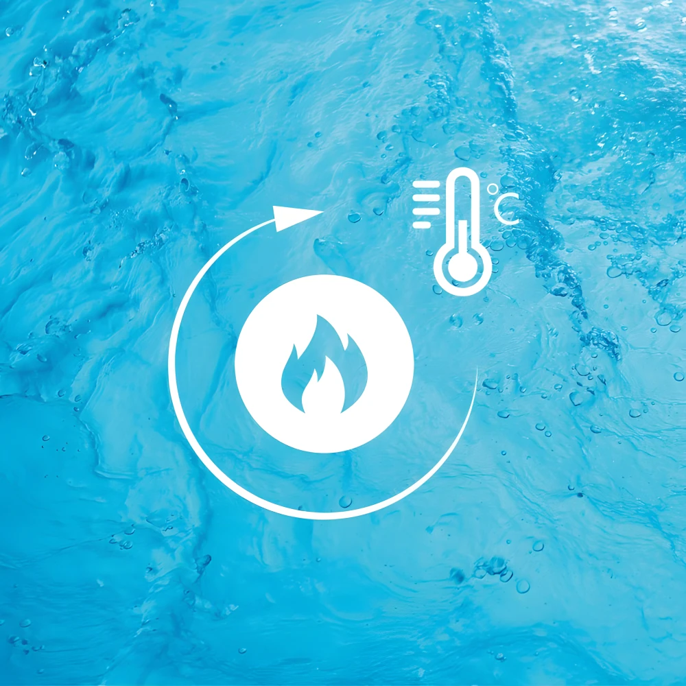 Maintien de la température du bain pour plus de confort