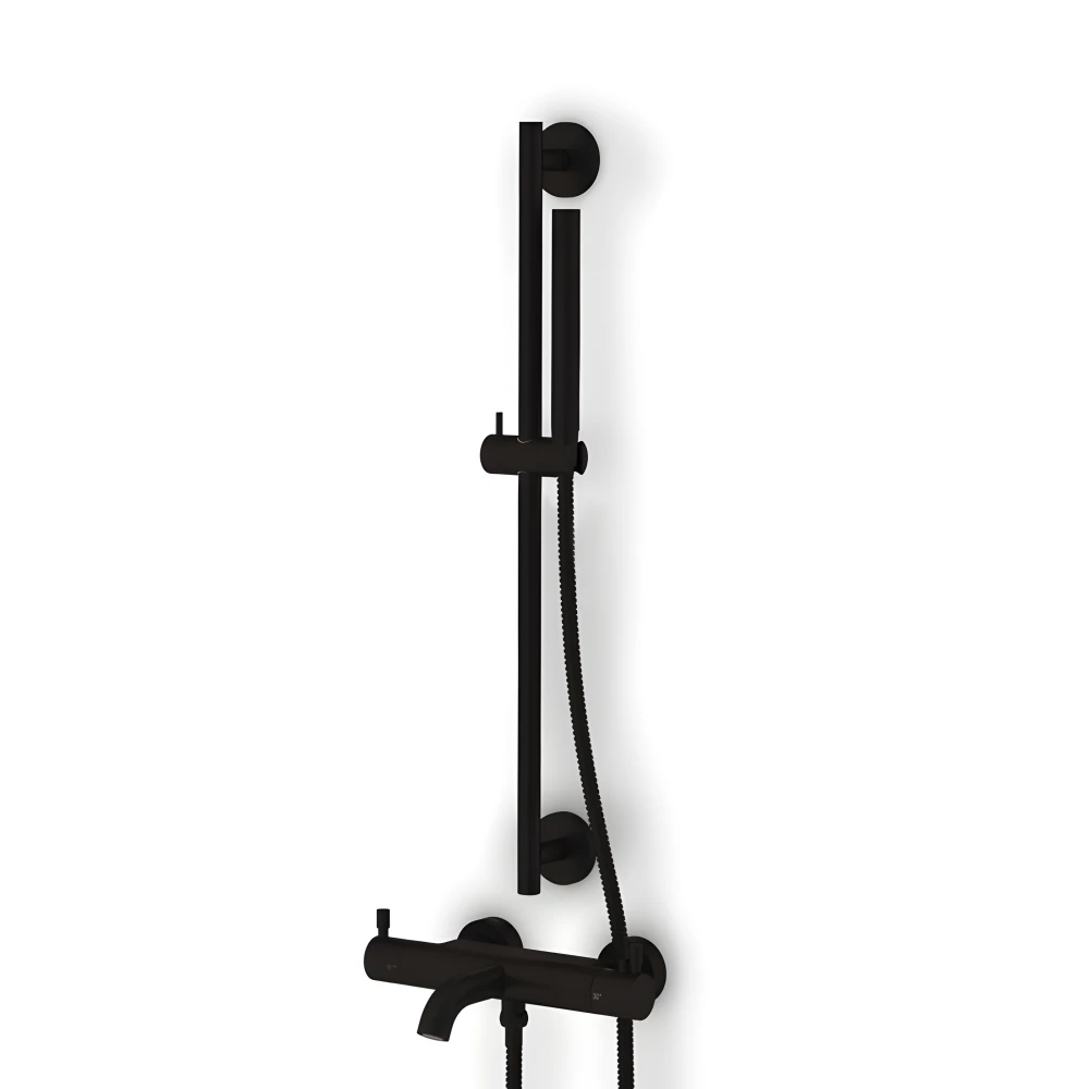 Pack bain / douche thermostatique noir mat LOOP 4